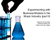 The Music Industry - new models (excerpt of a keynote)